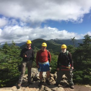 Working on Branch 3 - Crawford Path Project August 2018 with White Mtn Trail Collective